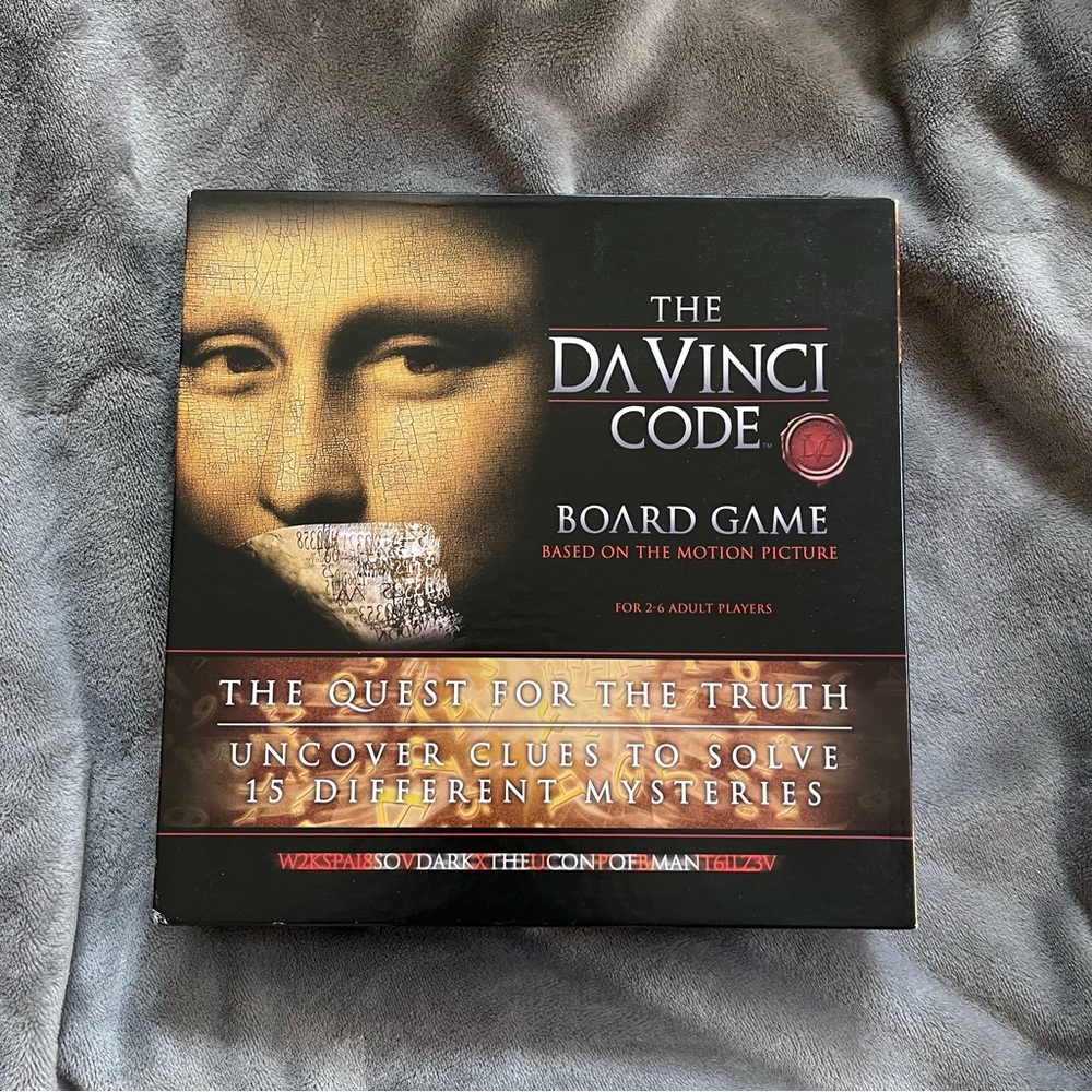 The DaVinci Code Board Game 2006 Columbia Roseart